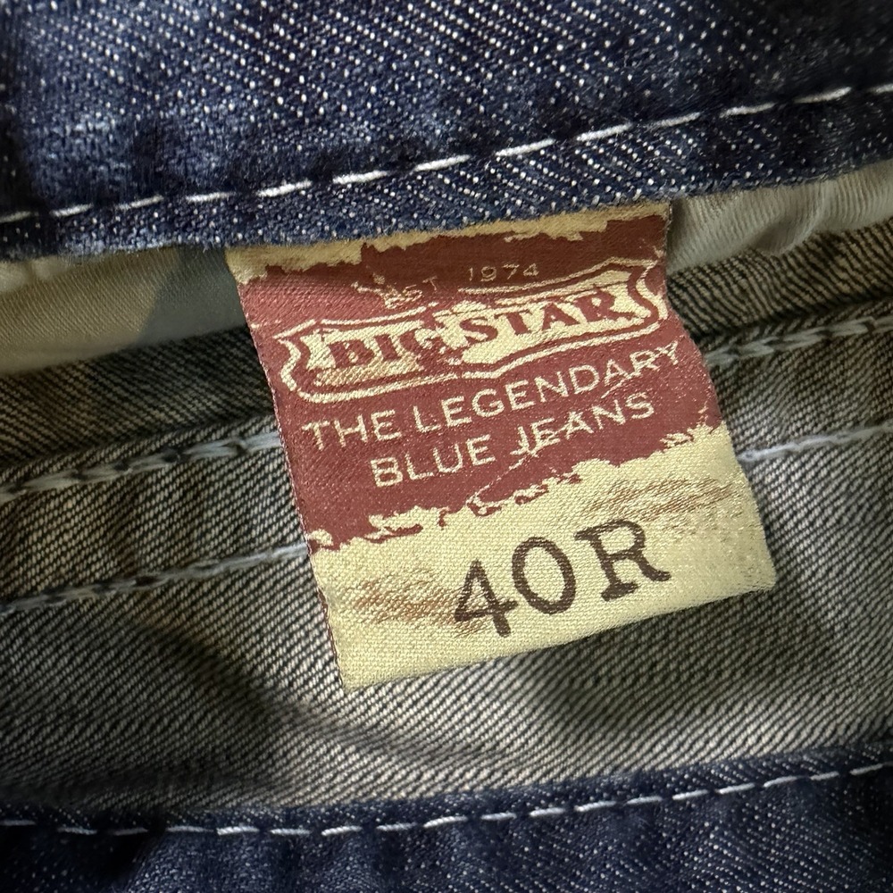 Big‎ Star Mens Orion Straight LegJeans Limited Vtg Buckle Size 40R Distressed - Picture 12 of 14